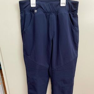 Figs navy blue XS moto pants